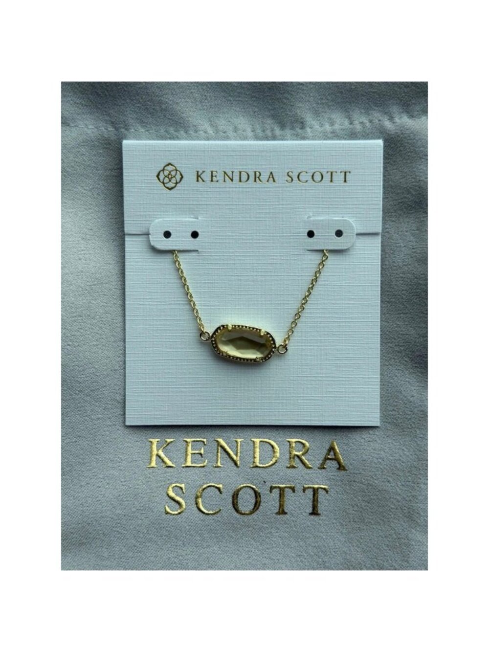 Kendra Scott Yellow Pendant Necklace